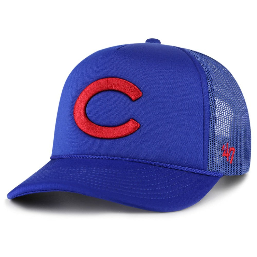 Chicago Cubs Foam Logo Trucker Adjustable Hat Royal | 47 brand