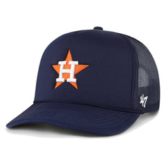 Houston Astros Foam Logo Trucker Adjustable Hat Navy | 47 brand