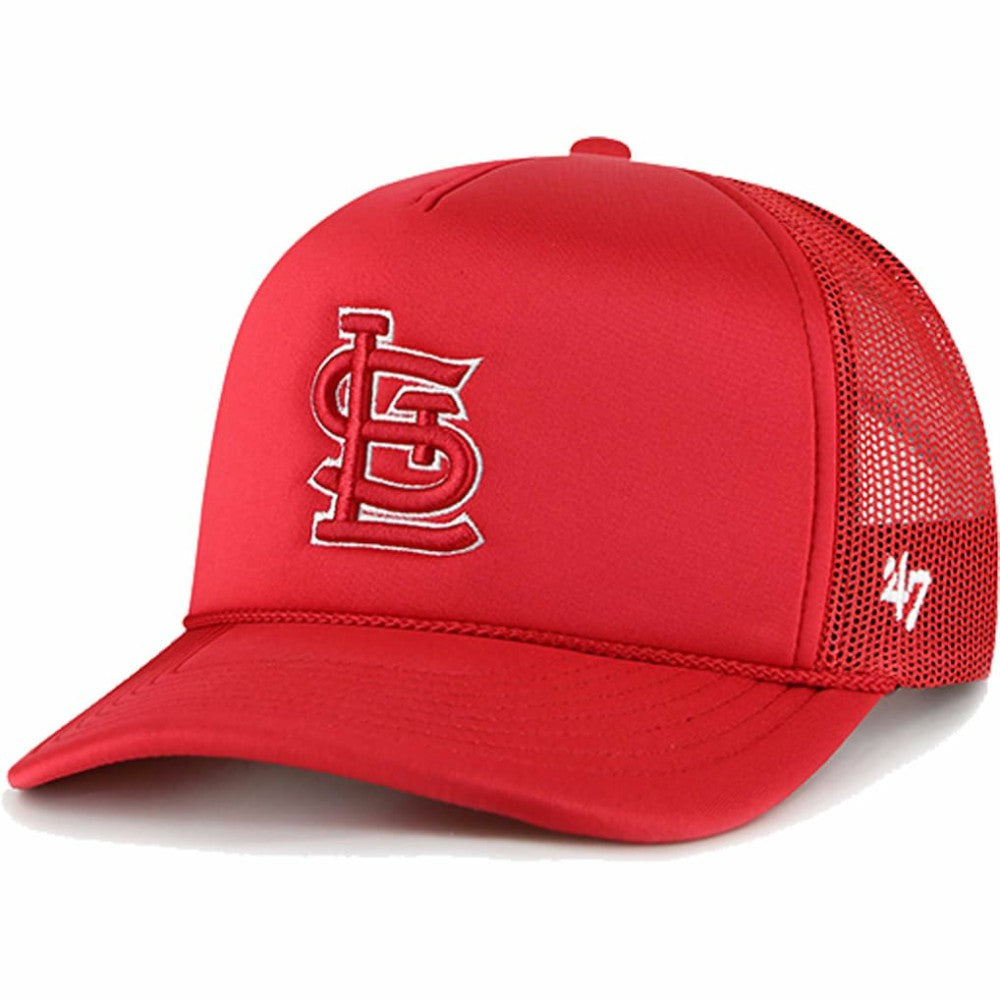 St. Louis Cardinals Foam Logo Trucker Adjustable Hat Red | 47 brand