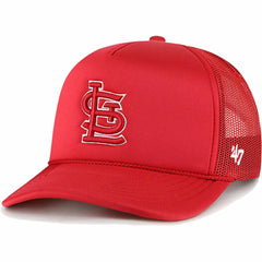 St. Louis Cardinals Foam Logo Trucker Adjustable Hat Red | 47 brand