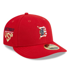 Detroit Tigers 2023 Fourth of July Low Profile 59FIFTY Fitted Hat Red | New Era