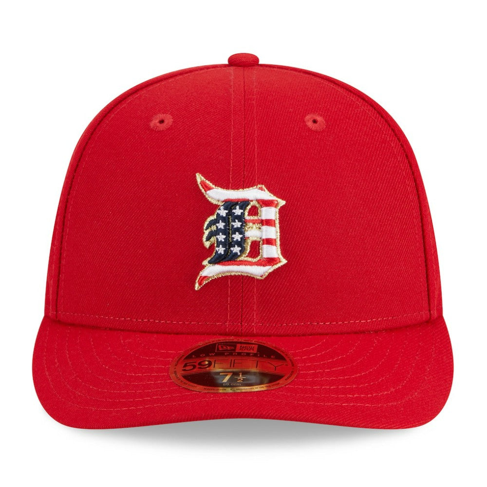 Detroit Tigers 2023 Fourth of July Low Profile 59FIFTY Fitted Hat Red | New Era