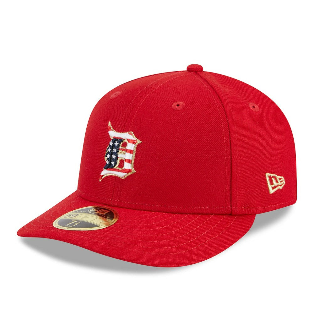Detroit Tigers 2023 Fourth of July Low Profile 59FIFTY Fitted Hat Red | New Era