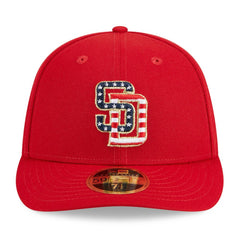 San Diego Padres 2023 Fourth of July Low Profile 59FIFTY Fitted Hat Red | New Era