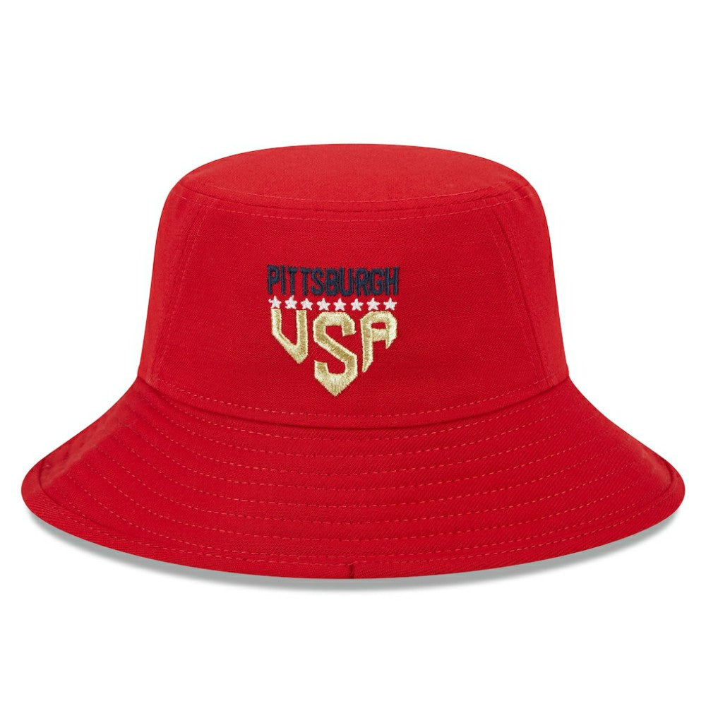 Pittsburgh Pirates 2023 Fourth of July Bucket Hat Red | New Era