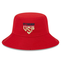 Pittsburgh Pirates 2023 Fourth of July Bucket Hat Red | New Era