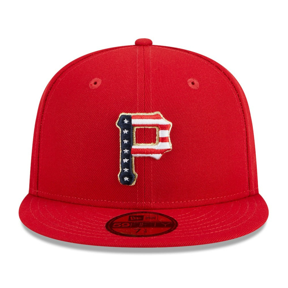 Pittsburgh Pirates 2023 Fourth of July 59FIFTY Fitted Hat Red | New Era
