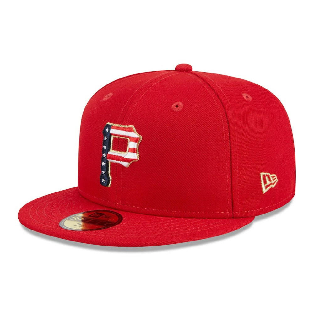 Pittsburgh Pirates 2023 Fourth of July 59FIFTY Fitted Hat Red | New Era
