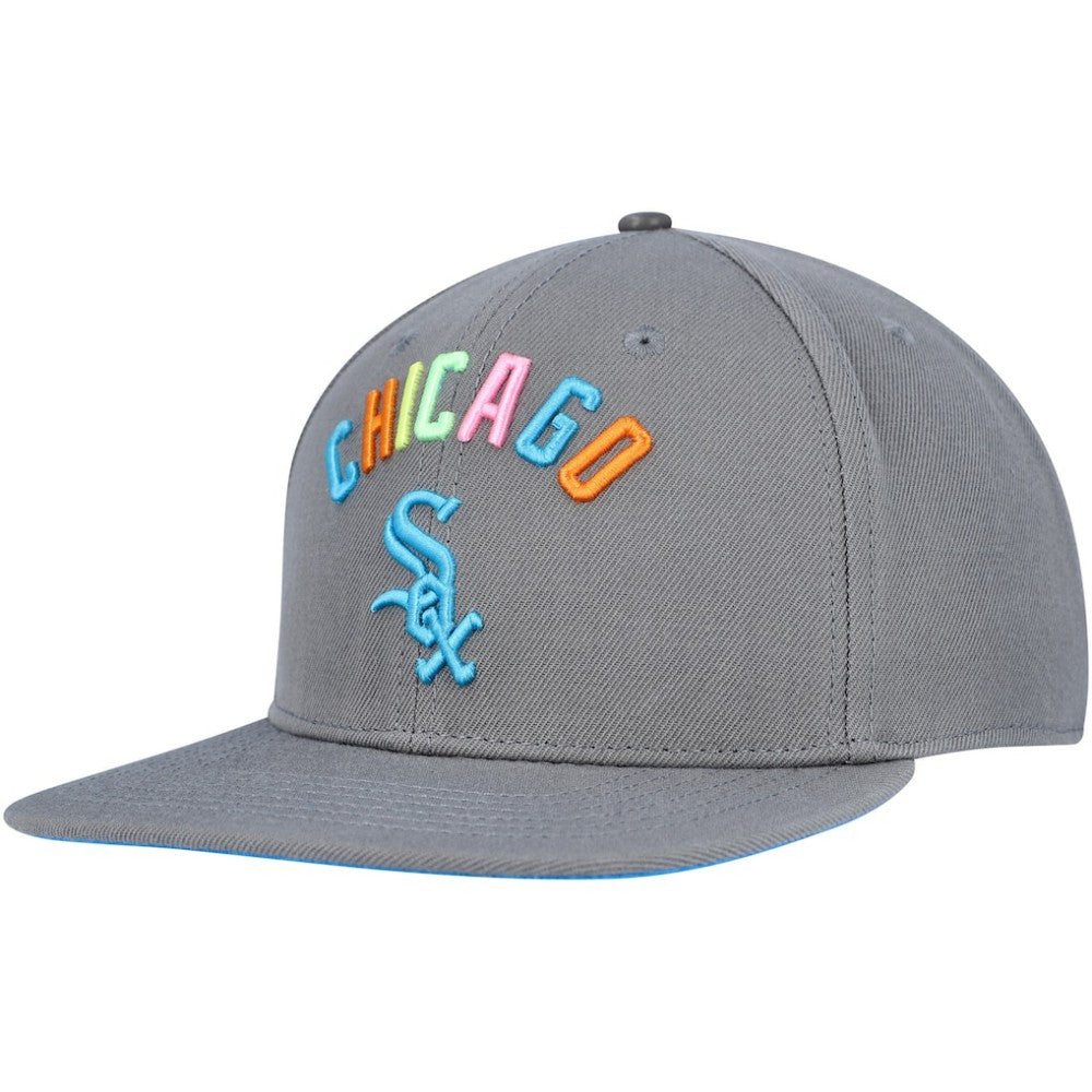Chicago White Sox Pro Standard Washed Neon Snapback Hat Gray