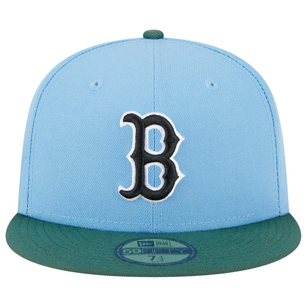 Boston Red Sox 2007 World Series 59FIFTY Fitted Hat Sky Blue/Cilantro | New Era