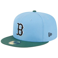 Boston Red Sox 2007 World Series 59FIFTY Fitted Hat Sky Blue/Cilantro | New Era