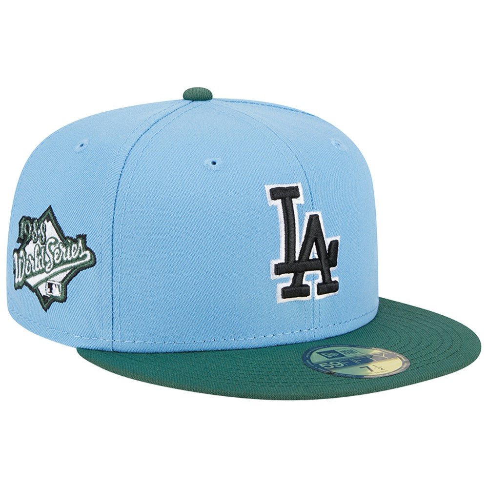 Los Angeles Dodgers 1988 World Series 59FIFTY Fitted Hat Sky Blue/Cilantro | New Era
