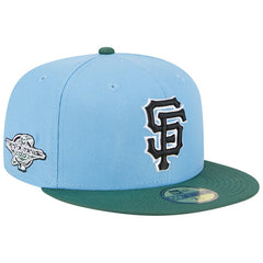 San Francisco Giants 2002 World Series 59FIFTY Fitted Hat Sky Blue/Cilantro | New Era