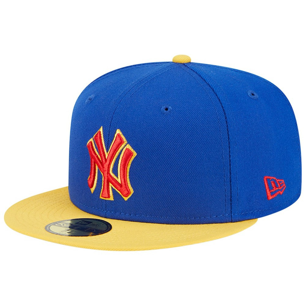 New York Yankees Empire 59FIFTY Fitted Hat Royal/Yellow | New Era