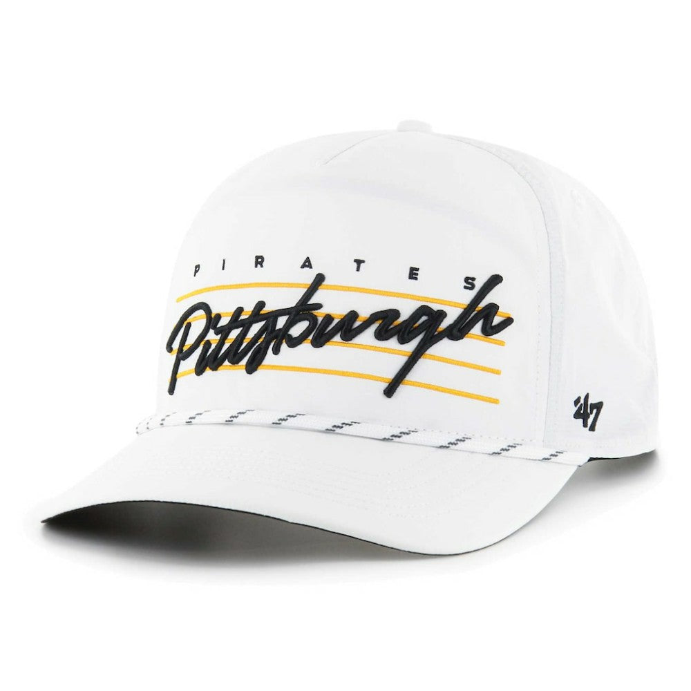Pittsburgh Pirates 2023 City Connect Downburst Hitch Snapback Hat White | 47 brand