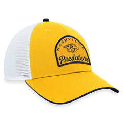 Nashville Predators Fanatics Fundamental Adjustable Hat Gold/White