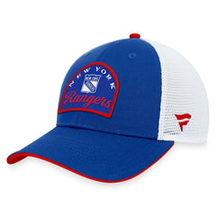 New York Rangers Fanatics Fundamental Adjustable Hat Blue/White