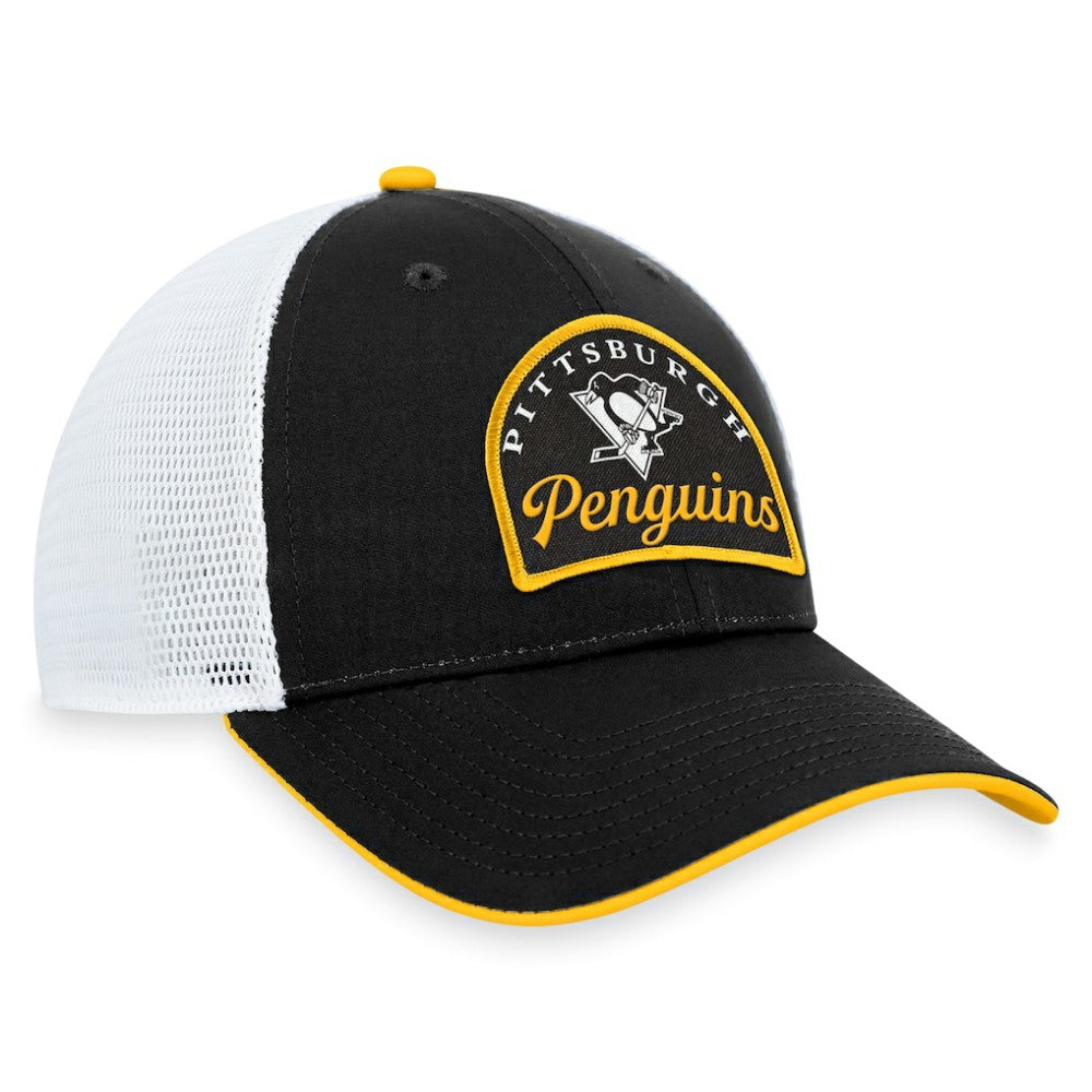 Pittsburgh Penguins Fanatics Fundamental Adjustable Hat Black/White