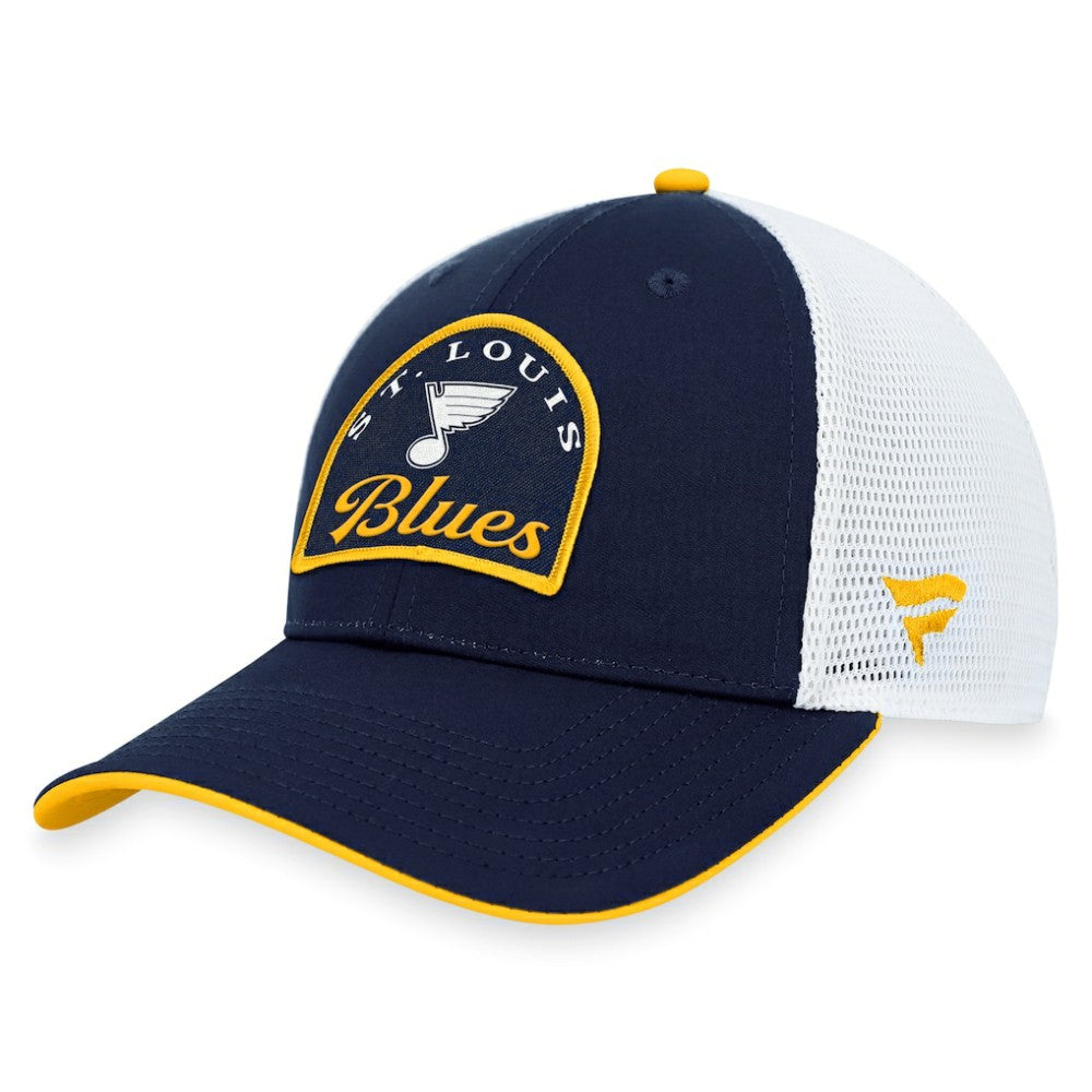 St. Louis Blues Fanatics Fundamental Adjustable Hat Navy/White