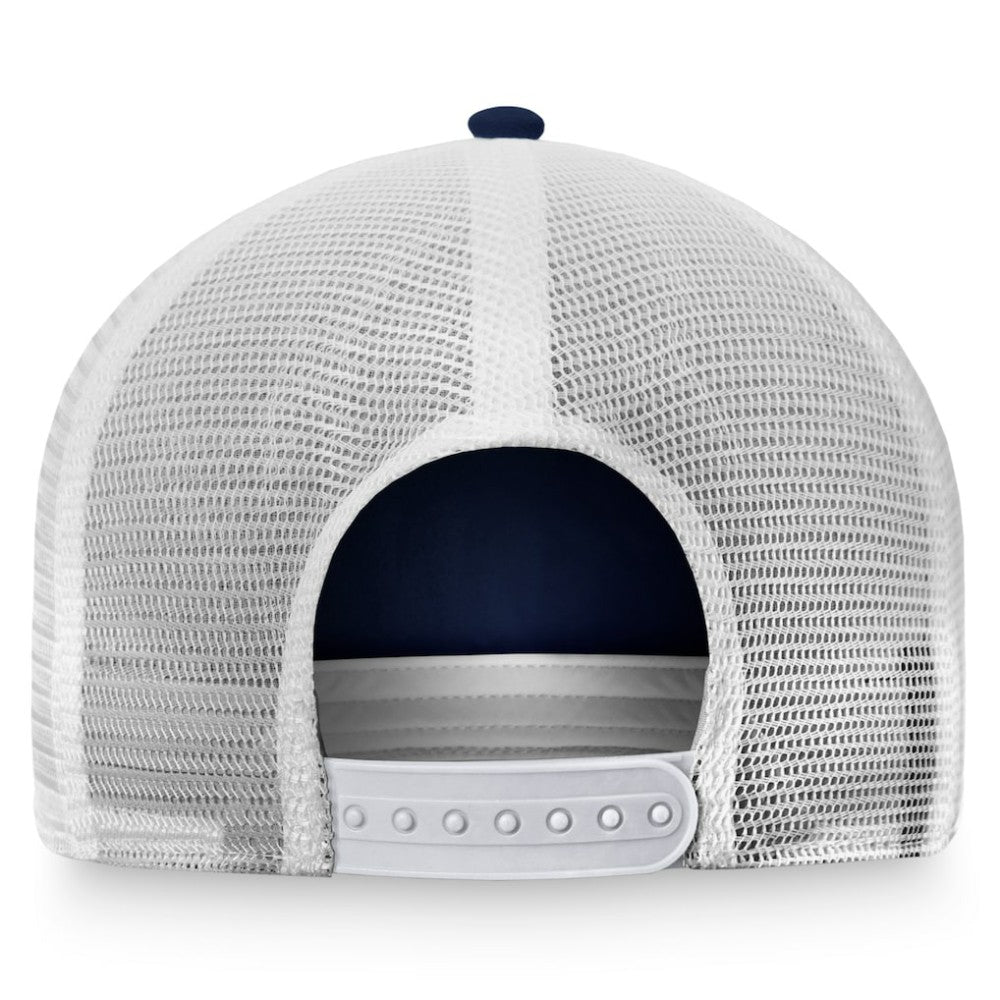 St. Louis Blues Fanatics Women's Fundamental Trucker Adjustable Hat Navy/White