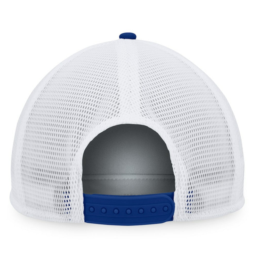 Toronto Maple Leafs Fanatics Foam Front Patch Trucker Snapback Hat Blue/White