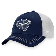 Washington Capitals Fanatics Women's Fundamental Trucker Adjustable Hat Navy/White