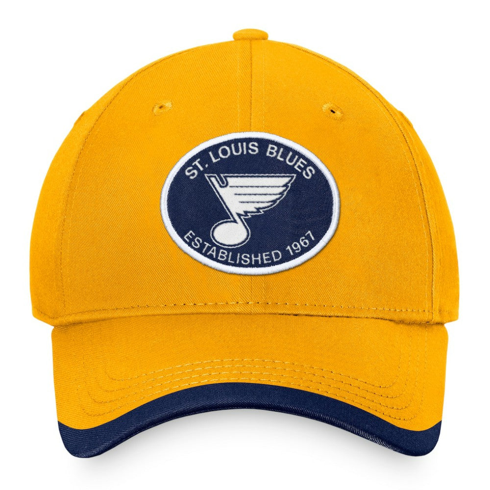 St. Louis Blues Fanatics Fundamental Adjustable Hat Gold