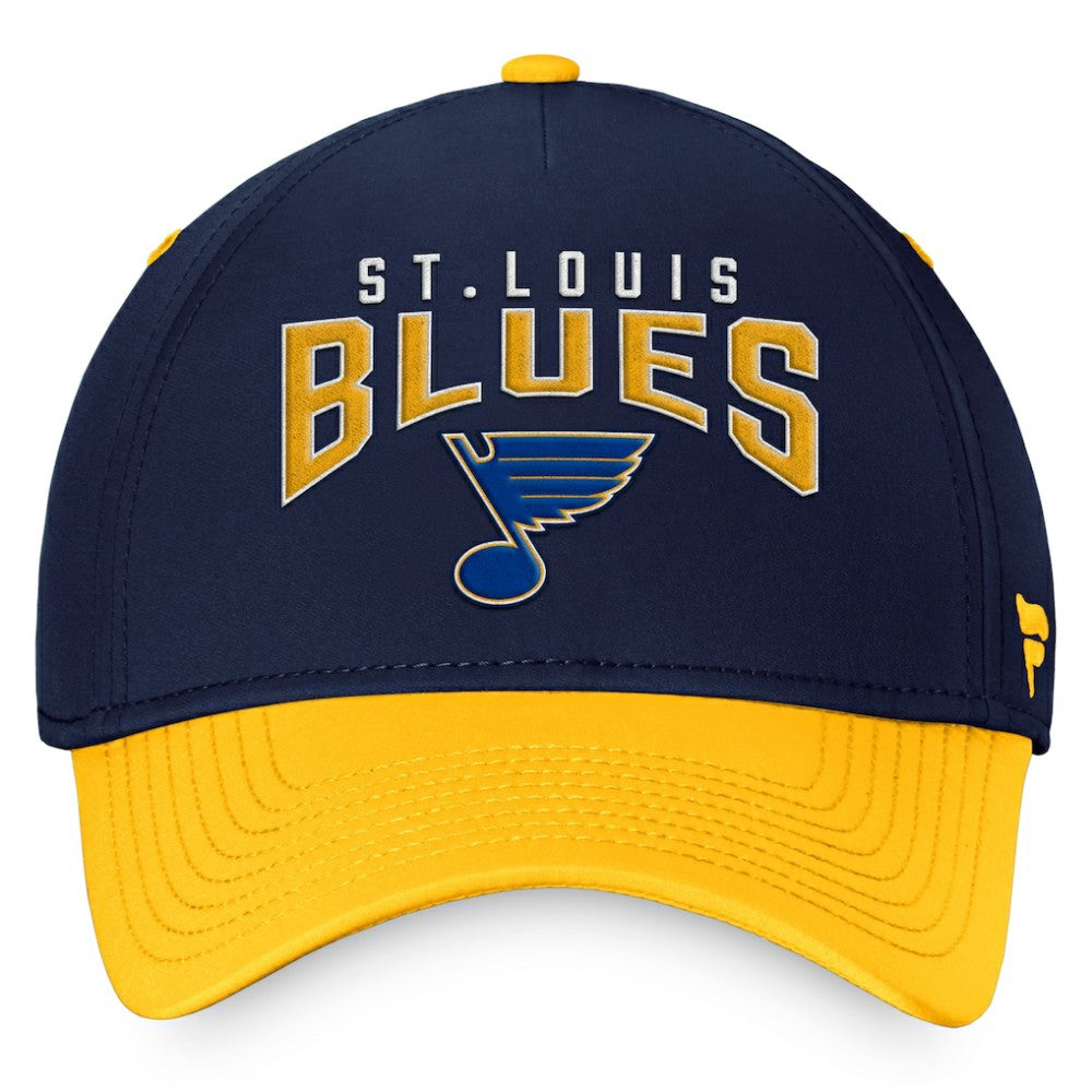 St. Louis Blues Fanatics Fundamental 2-Tone Flex Hat Navy/Gold