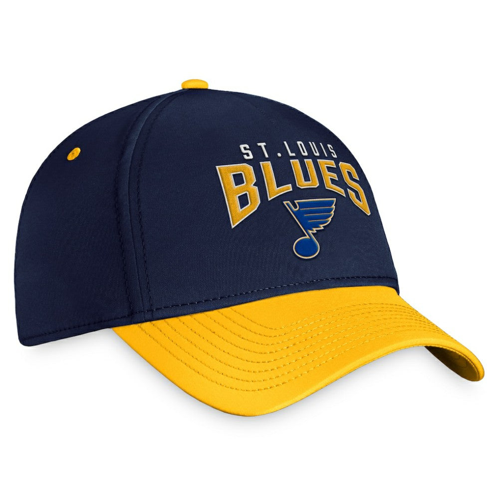 St. Louis Blues Fanatics Fundamental 2-Tone Flex Hat Navy/Gold