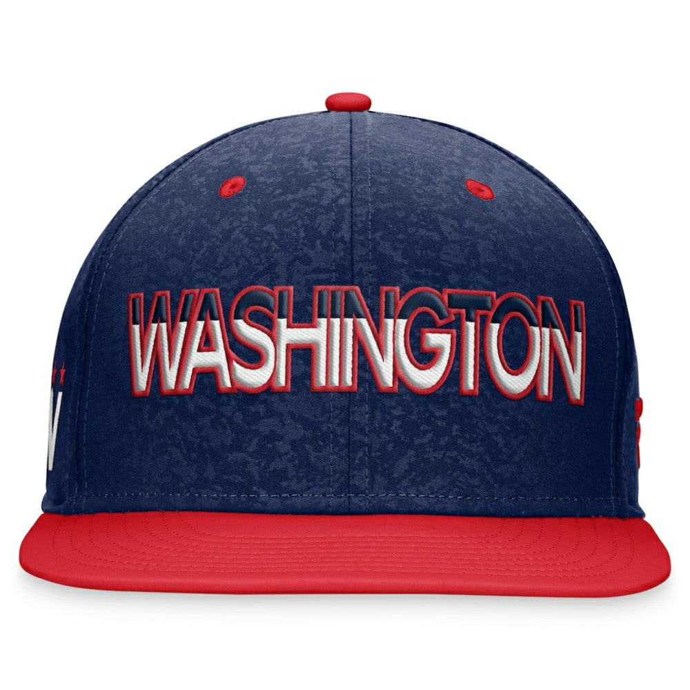 Washington Capitals Fanatics Authentic Pro Alternate Jersey Snapback Hat Navy/Red