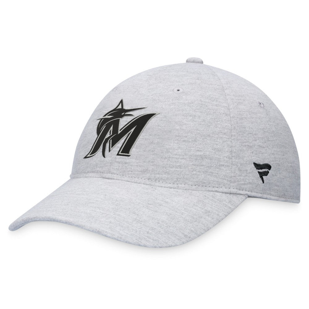 Miami Marlins Logo Adjustable Hat Gray