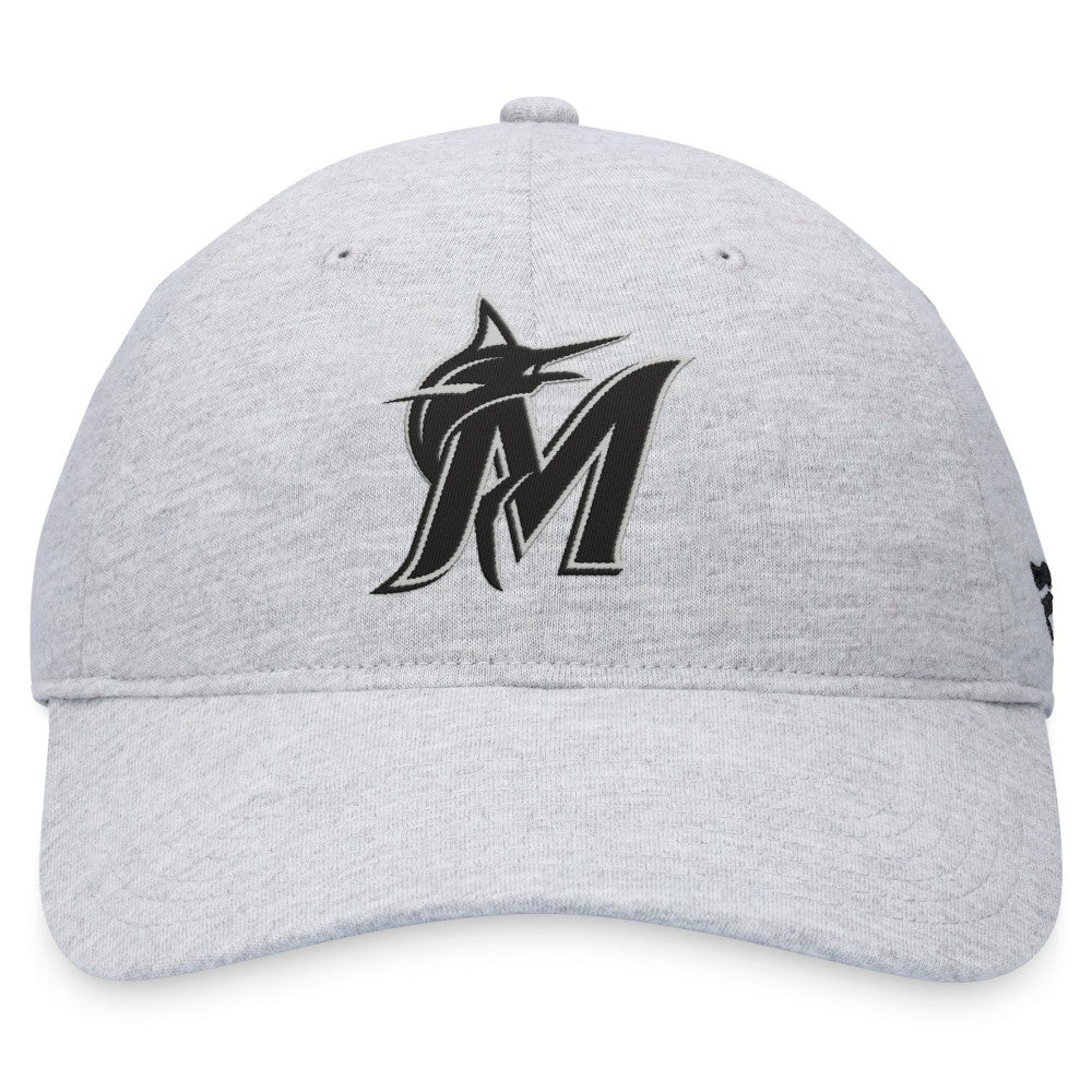 Miami Marlins Logo Adjustable Hat Gray