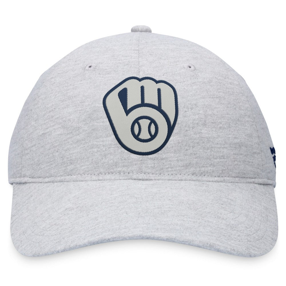 Milwaukee Brewers Logo Adjustable Hat Gray