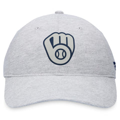 Milwaukee Brewers Logo Adjustable Hat Gray