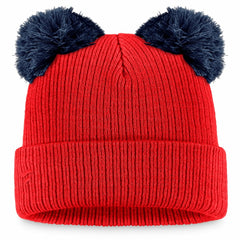 St. Louis Cardinals Women's Double Pom Cuffed Knit Hat Red/Navy