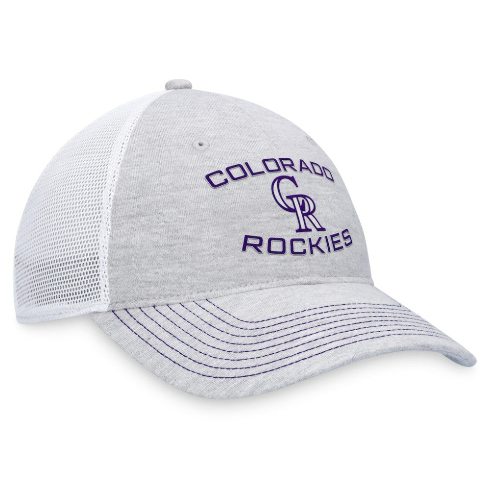 Colorado Rockies Trucker Adjustable Hat Gray