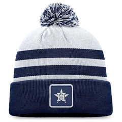 Houston Astros Cuffed Knit Hat with Pom Gray