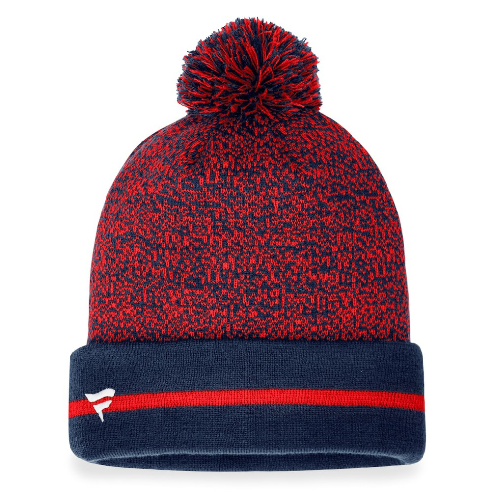 Boston Red Sox Space-Dye Cuffed Knit Hat with Pom Navy/Red