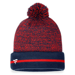 Boston Red Sox Space-Dye Cuffed Knit Hat with Pom Navy/Red