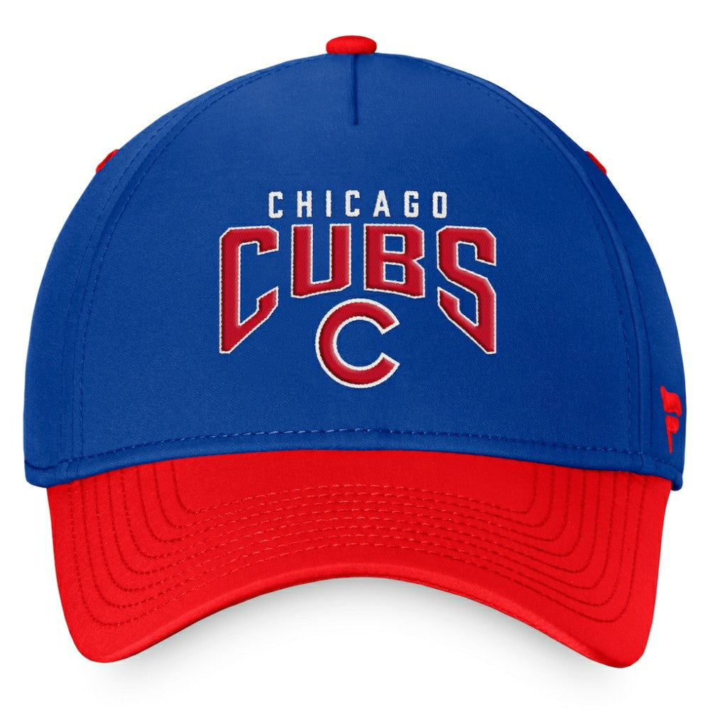 Chicago Cubs Stacked Logo Flex Hat Royal/Red