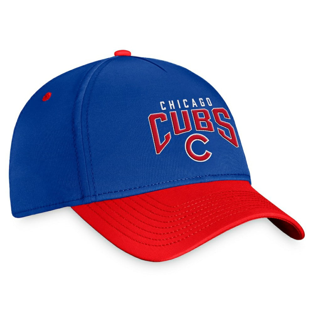 Chicago Cubs Stacked Logo Flex Hat Royal/Red