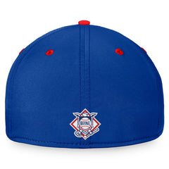 Chicago Cubs Stacked Logo Flex Hat Royal/Red