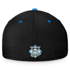 Miami Marlins Stacked Logo Flex Hat Black/Blue