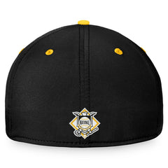 Pittsburgh Pirates Stacked Logo Flex Hat Black/Yellow