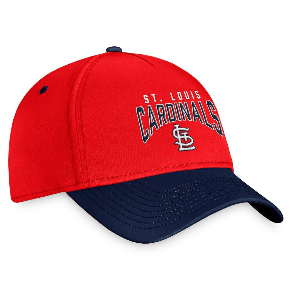 St. Louis Cardinals Stacked Logo Flex Hat Red/Navy