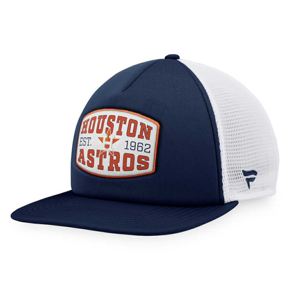 Houston Astros Foam Front Patch Trucker Snapback Hat Navy