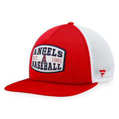 Los Angeles Angels Foam Front Patch Trucker Snapback Hat Red