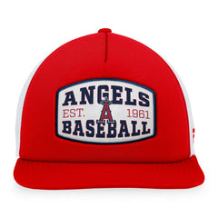 Los Angeles Angels Foam Front Patch Trucker Snapback Hat Red