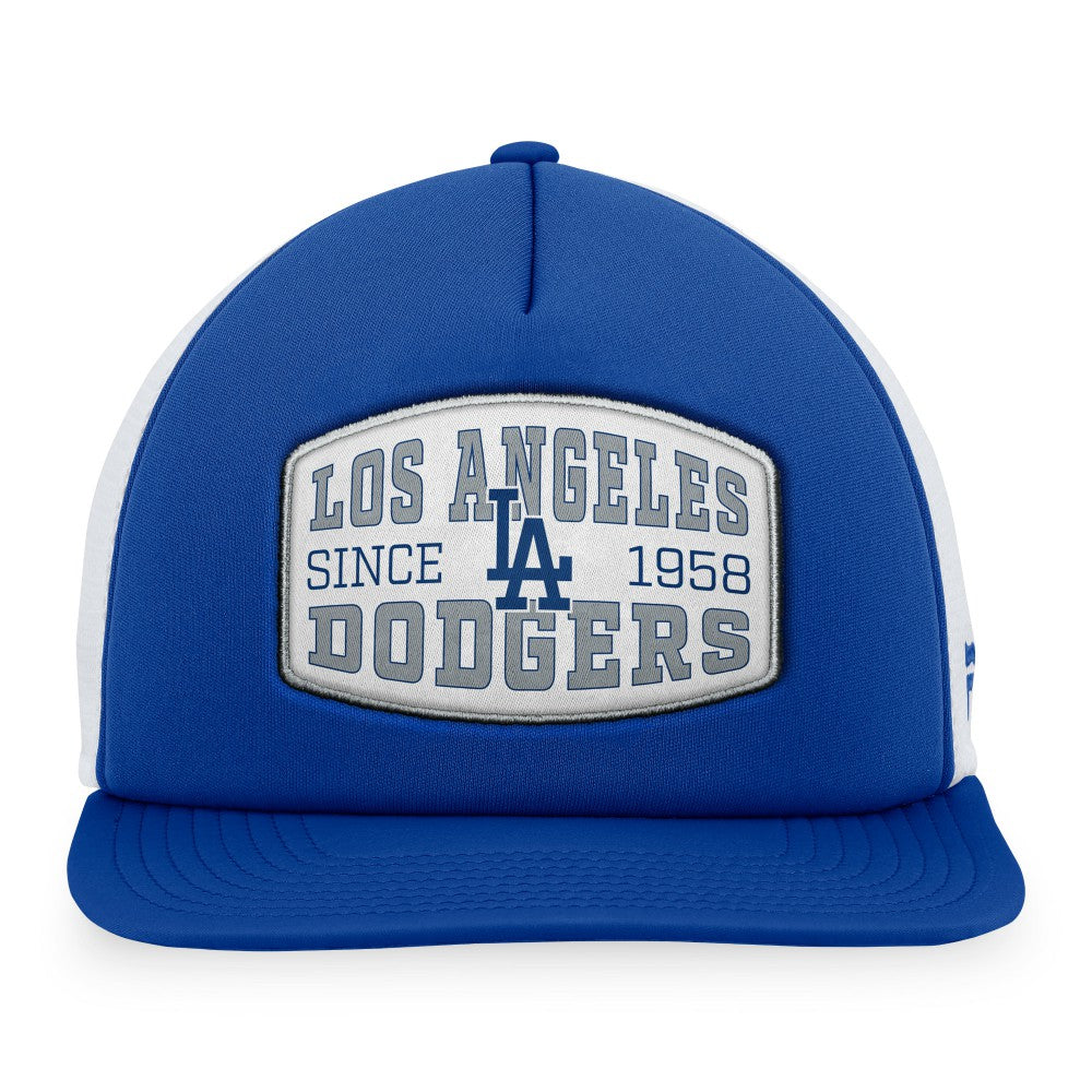 Los Angeles Dodgers Foam Front Patch Trucker Snapback Hat Royal