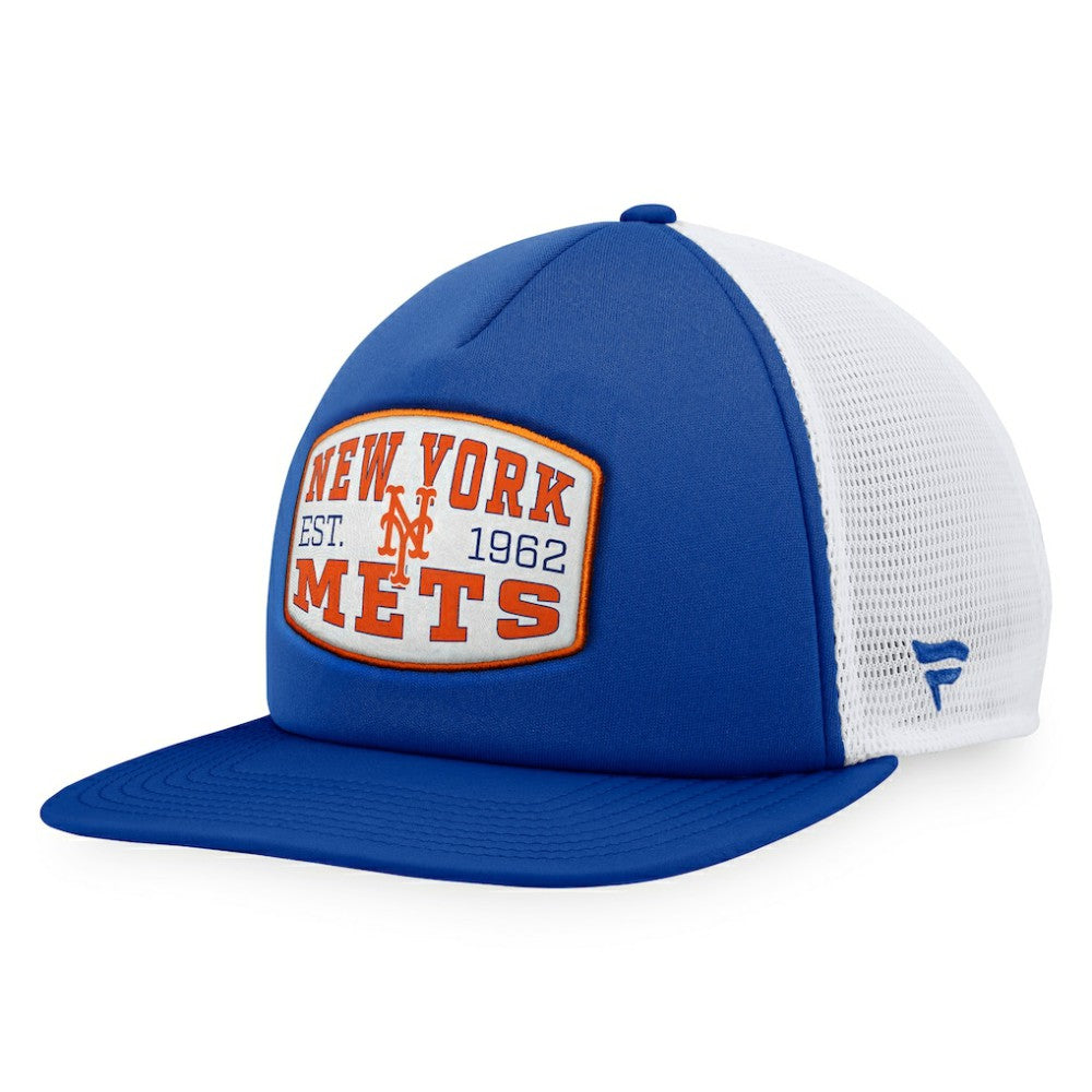 New York Mets Foam Front Patch Trucker Snapback Hat Royal